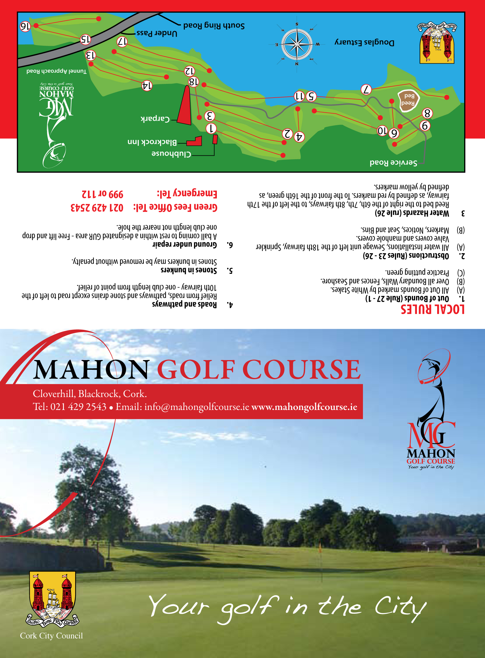 Scorecard Mahon Golf Course